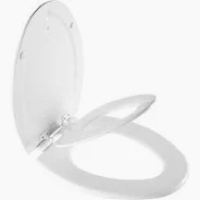 huttdmel potty training seat built-in toilet seat, elongated toilet seat 16.5inch with baby seat 2 i