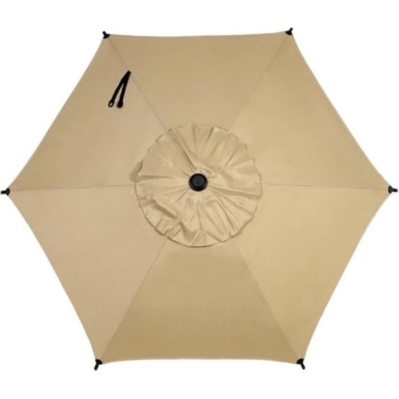  abba patio 7.5ft lyon outdoor patio umbrella cover replacement w/ 6 sturdy ribs, brown