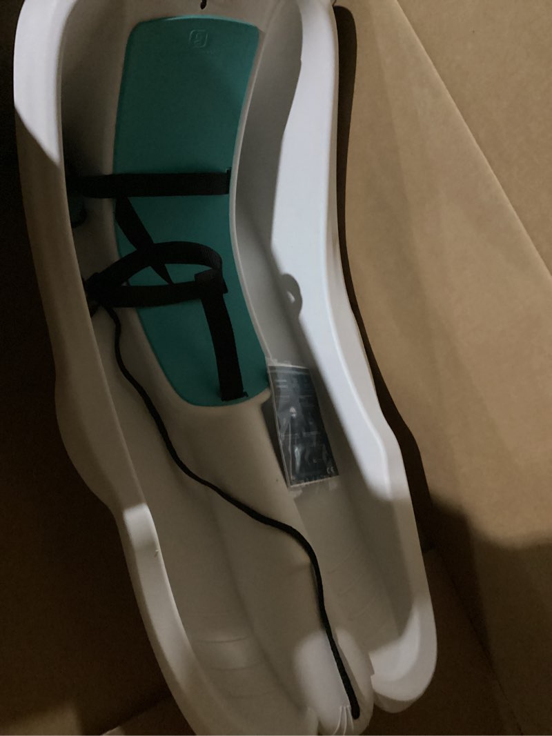 Condition photo showing As Is for Gizmo Riders Baby Rider, Toddler Sled - 3-Point Harness, Anti-Slip Seat, Retractable Tow Strap, Durable Plastic, Ideal for 6 Months to 3 Years, Supports Up to 55 lbs, Winter Fun for Little Ones Ice Blue