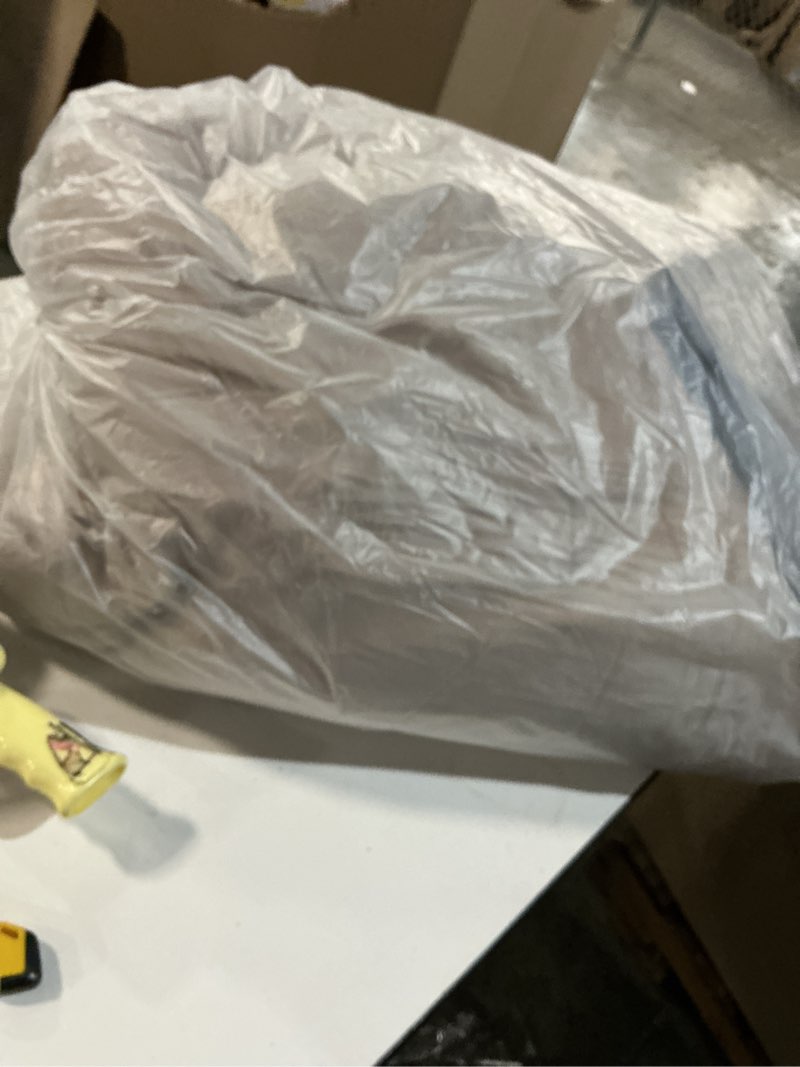 Condition photo showing As Is for decorUhome Soft Fleece Light Brown Blanket King Size for Bed, Cozy Fluffy Plush Flannel Large Striped Throws for Couch Sofa, Lightweight Decorative Fuzzy Blanket for Woman, 108x90 Inches Light Brown King (90" x 108")