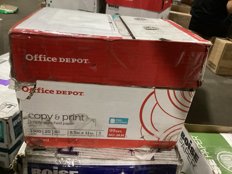 multi-use printer & copy paper, white, letter (8.5" x 11"), 1500 sheets per case, 20 lb, 92 brightness
