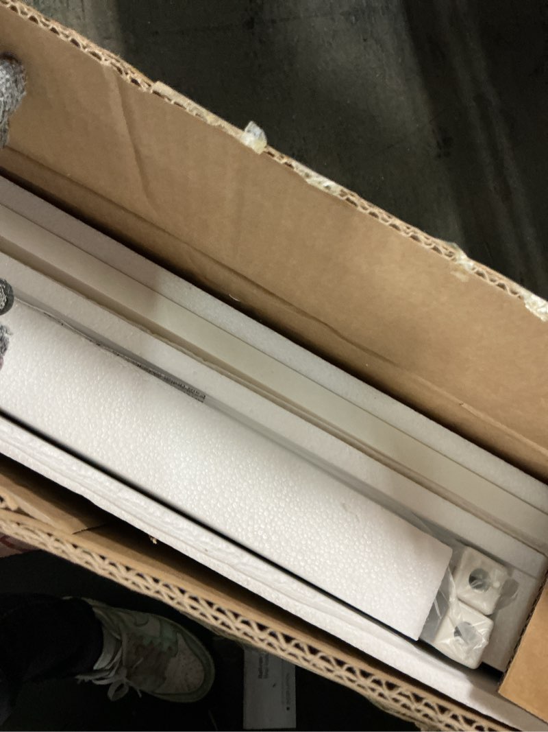 Condition photo showing Good Condition for 23.6 x 23.6 Inches Large Printer Stand, 2 Tier Square Printer Table with Storage Shelf for Home Office, Multi-use Rolling Cart with Wheels for Laser Printer, 3D Printer and Mini Fridge - White