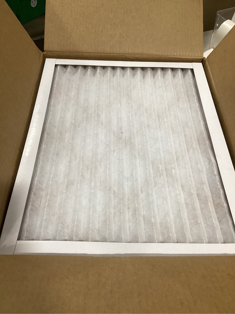Condition photo showing Good Condition for amazon basics 16x20x1 air filter 6 pack, merv 8 ac furnace filters (actual size: 15.75" x 19.75" x 0.75") 16x20x1 merv 8
