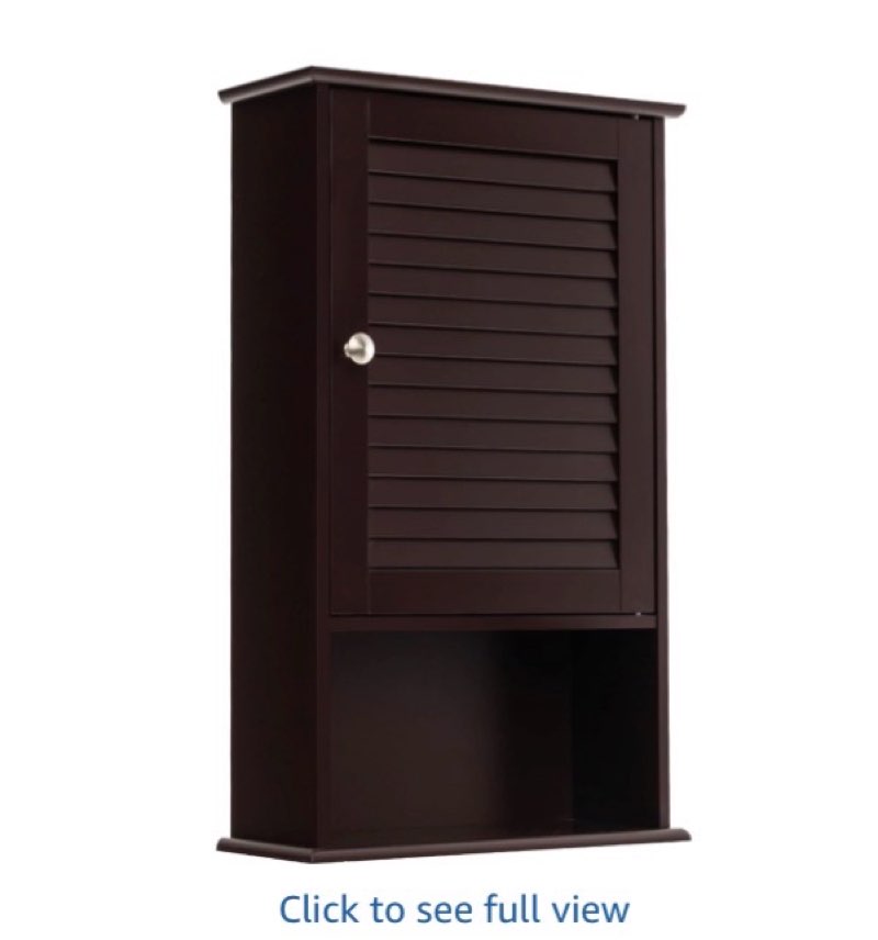 FRALIMK Bathroom Wall Mount Cabinet Single Shutter Door with Adjustable Shelf, 13x25 Inch Above Toil