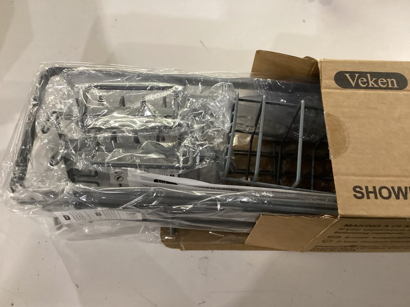 Condition photo showing New/Like New for Veken 6-Pack Rustproof & Waterproof Shower Caddy, Adhesive Shelves Rack, Large Capacity Bathroom, College Dorm & Apartment Organizers, No-Drill Wall Mount Living Room & Bedroom Decor, Light Grey E. Light Grey 6-Piece Set for Master Bathroom(Rustproof Upgrade)