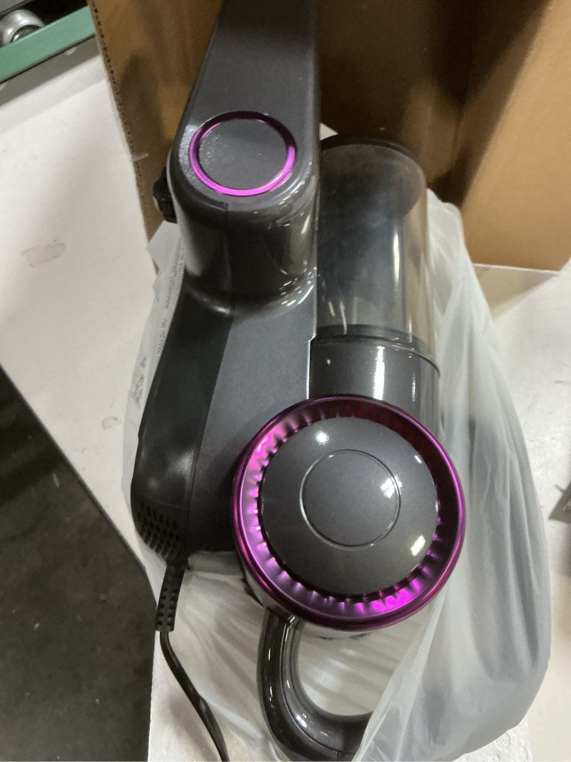 Condition photo showing As Is for FEPPO Mattress Vacuum Cleaner, 16Kpa Bed Vacuum Cleaner with 253.7nm UV-C Light, 140°F Heat, HEPA Filter & Ultrasonic, Versatile Handheld Vacuums for Bed, Sofa, Couch, Crib(Corded, 500W) Violetgrey