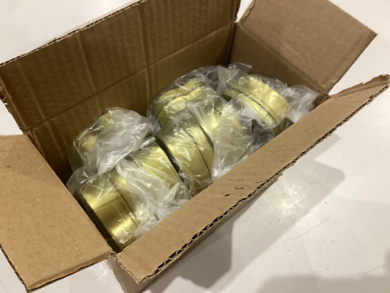 Condition photo showing New/Like New for 16 pcs metal tins jar 2 oz empty heart shaped tins with clear window lid for candle jars art crafts candies party favors (red)