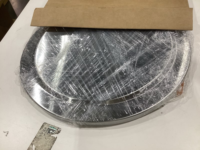 Condition photo showing New/Like New for fire pit lid for solo stove bonfire 19.5" cover -1.0? 2.0, with handle 304 stainless steel round lid for solo stove accessories and other 19.5" outdoor firepit