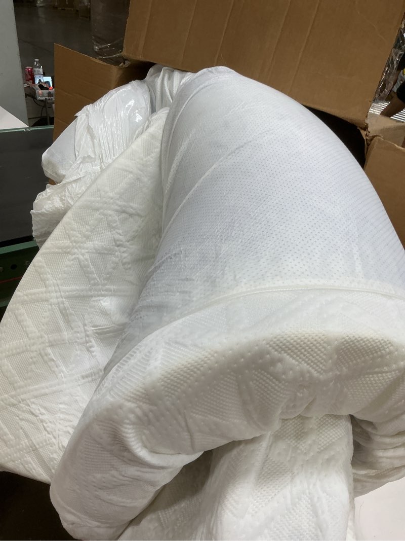 Condition photo showing Good Condition for ((Similar))Queen Mattress Topper,Gel Memory Foam Mattress Topper 3 inch Queen Size Bed Topper,High Density Firm Mattress Pad,Bamboo Rayon Cover Removable,Non-Slip & Zipper,Elastic Straps Fits 6\"-21\" White Queen