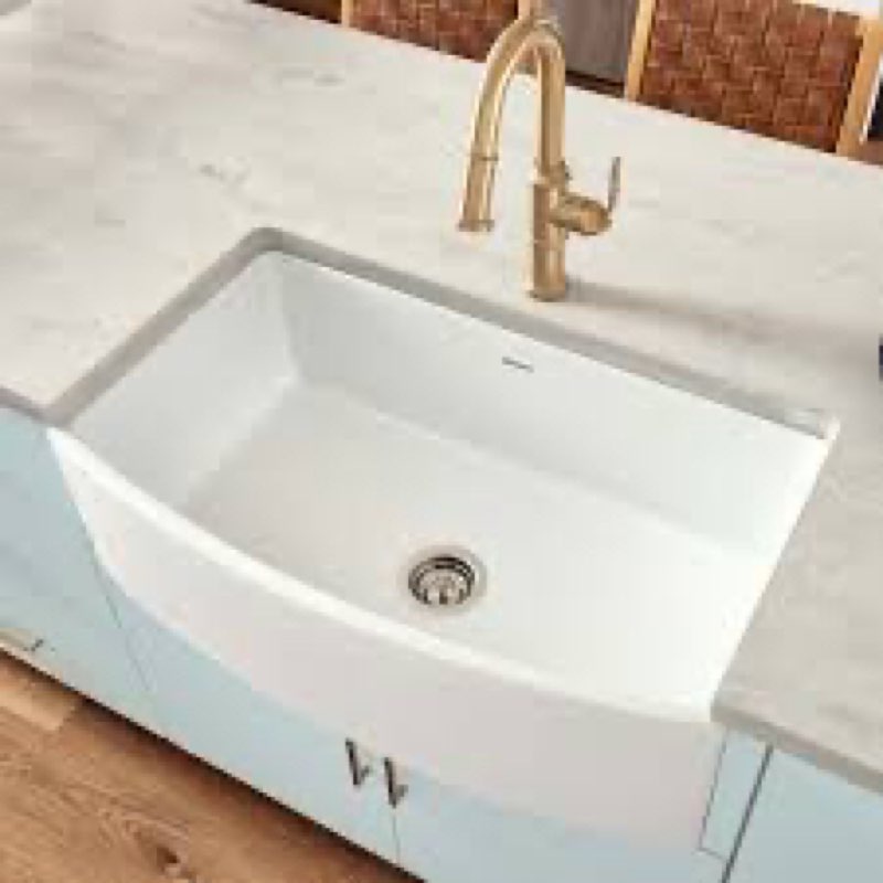 Fireclay kitchen sink