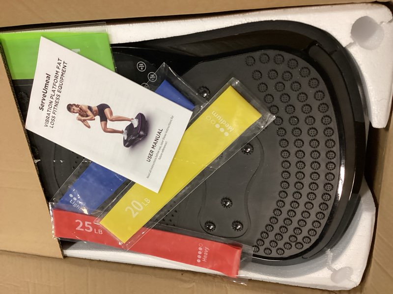 Condition photo showing Good Condition for Vibration Plate Exercise Machine for Lymphatic Drainage, Vibration Machine for Full-Body Weight Loss Shaping, Vibrate Fitness Platform 400 Lbs & 200 Adjustable Speeds for Women Men Home