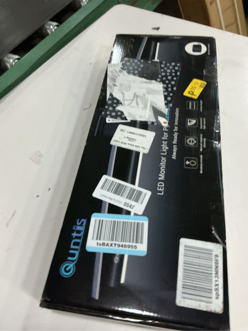 Condition photo showing New/Like New for quntis monitor light bar pro+ with remote control, fit for curved/flat monitor, eye-care usb computer lamp dimmable screen light bar with auto-dimming, no glare home office gaming desk lamp screenlinear pro+
