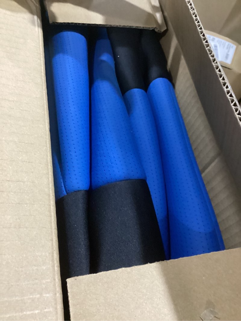 Condition photo showing Good Condition for Skechers Memory Foam Car Seat Covers,Thick Cool Touch Fabric Seat Covers,Front Seat Cover Airbag Compatible,Automotive Comfort Protection for Most Cars,Vans,Trucks,SUV,Blue Black and Blue Two Front