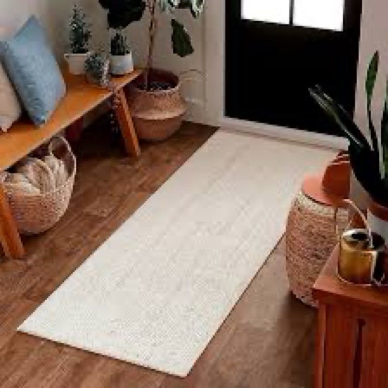 white rug 9.6ftx2