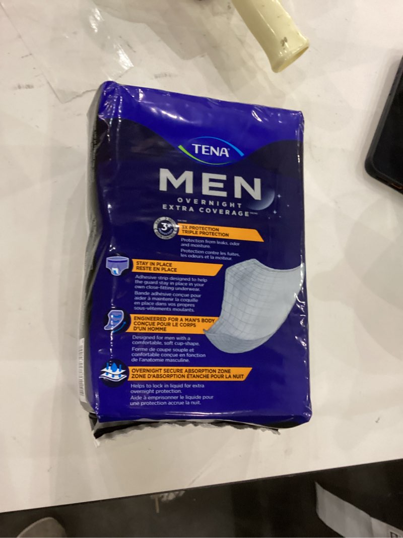 TENA Incontinence Guards, Overnight Absorbency & Advanced Odor Protection, Incontinence Guards for M