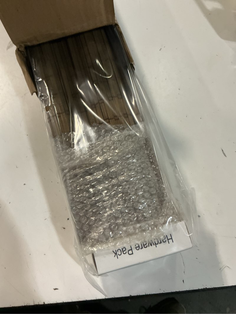 Condition photo showing Good Condition for lazblinds cordless bamboo roman shades, 30.5x48, highfield teak | privacy blinds for interior windows, room darkening roll up bamboo blinds for home & patio