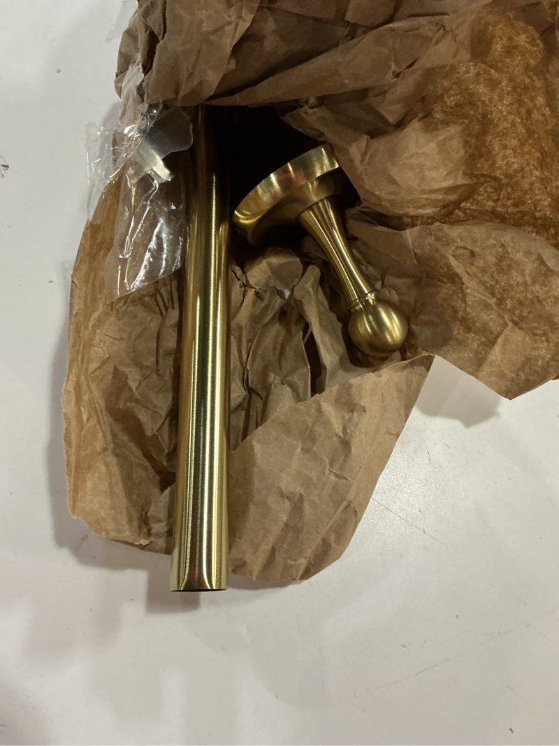 Condition photo showing As Is for Kingston Brass BA312BB Classic Towel-Bar, Brushed Brass 20.69 x 3.13 x 2.69