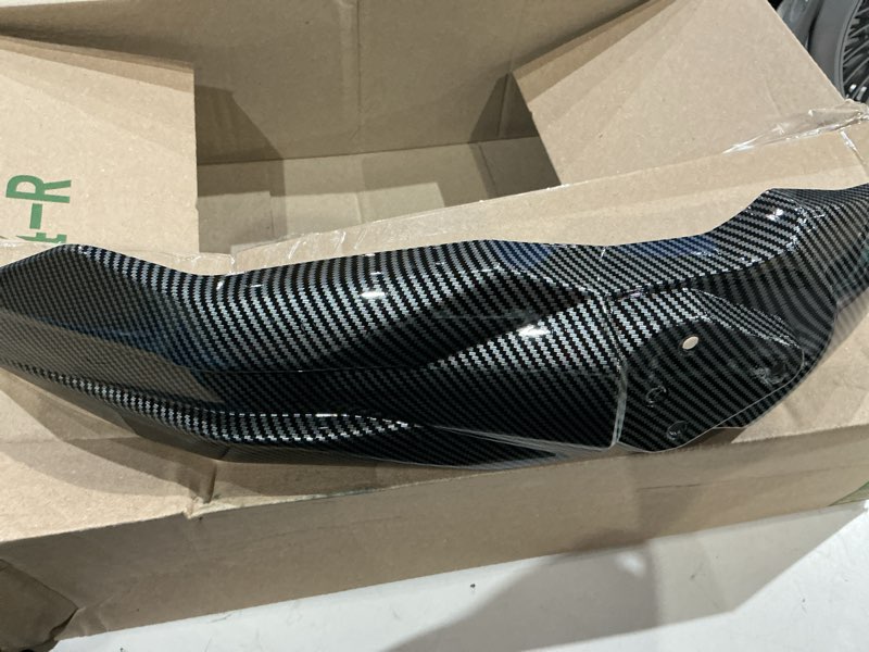 Condition photo showing As Is for compatible with talaria sting x3 mx3 mx4 front fender mudguard electric motocross carbon fiber pattern motorcycle accessories plastic parts