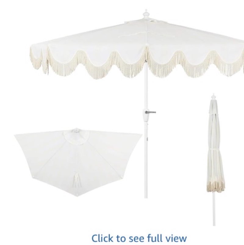 jonathan y half umbrella umb1201d beverly 9 ft. designer classic scalloped fringe market patio with 