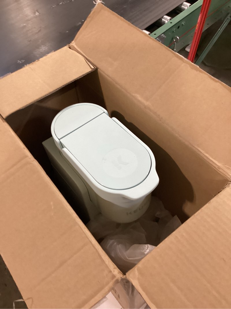 Condition photo showing As Is for Keurig K-Express Single Serve K-Cup Pod Coffee Maker, 3 Brew Sizes, Strong Button Feature, 42oz Removable Reservoir, Mint