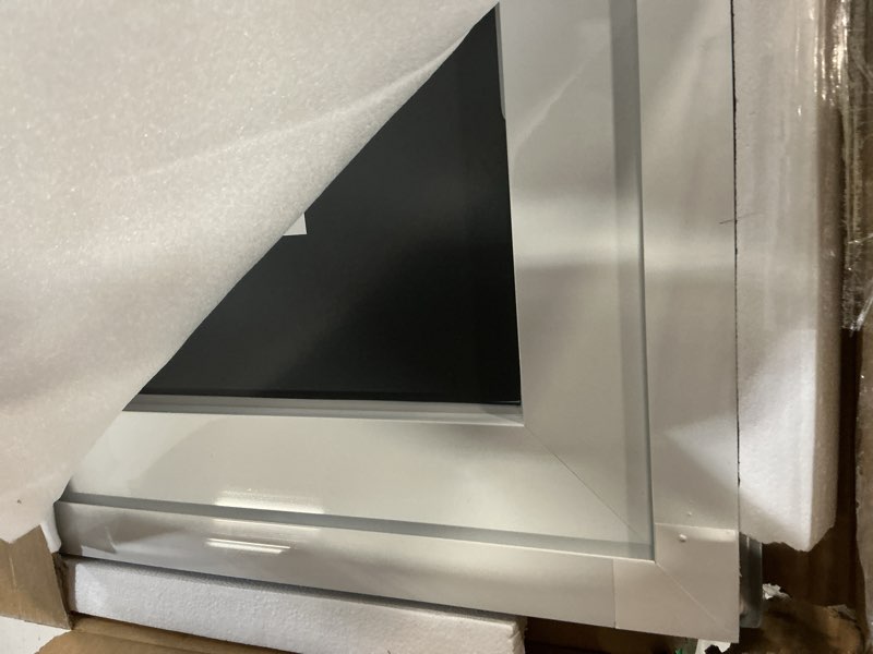 Condition photo showing New/Like New for loaao 24x32 led bathroom mirror with lights, anti-fog, dimmable, backlit + front lit, lighted bathroom vanity mirror for wall, memory function, tempered glass, shatter-proof, etl listed led 32"l x 24"w