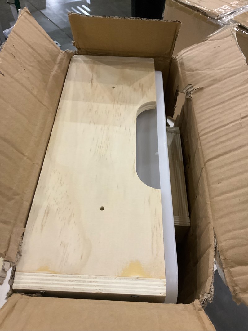 3 in 1 Extra Large Rabbit Hay Feeder with Litter Box, Wooden Bunny Toilet, for Large and Medium-Size