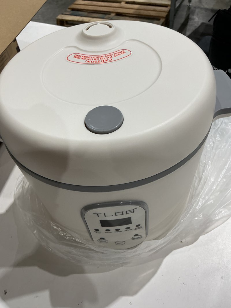 Condition photo showing Good Condition for tlog low carb rice cooker 2l(8 cups cooked), low sugar healthy rice maker with 304 stainless steel steamer basket, 5 cooking presets, 24h timer & keep warm function grey-9