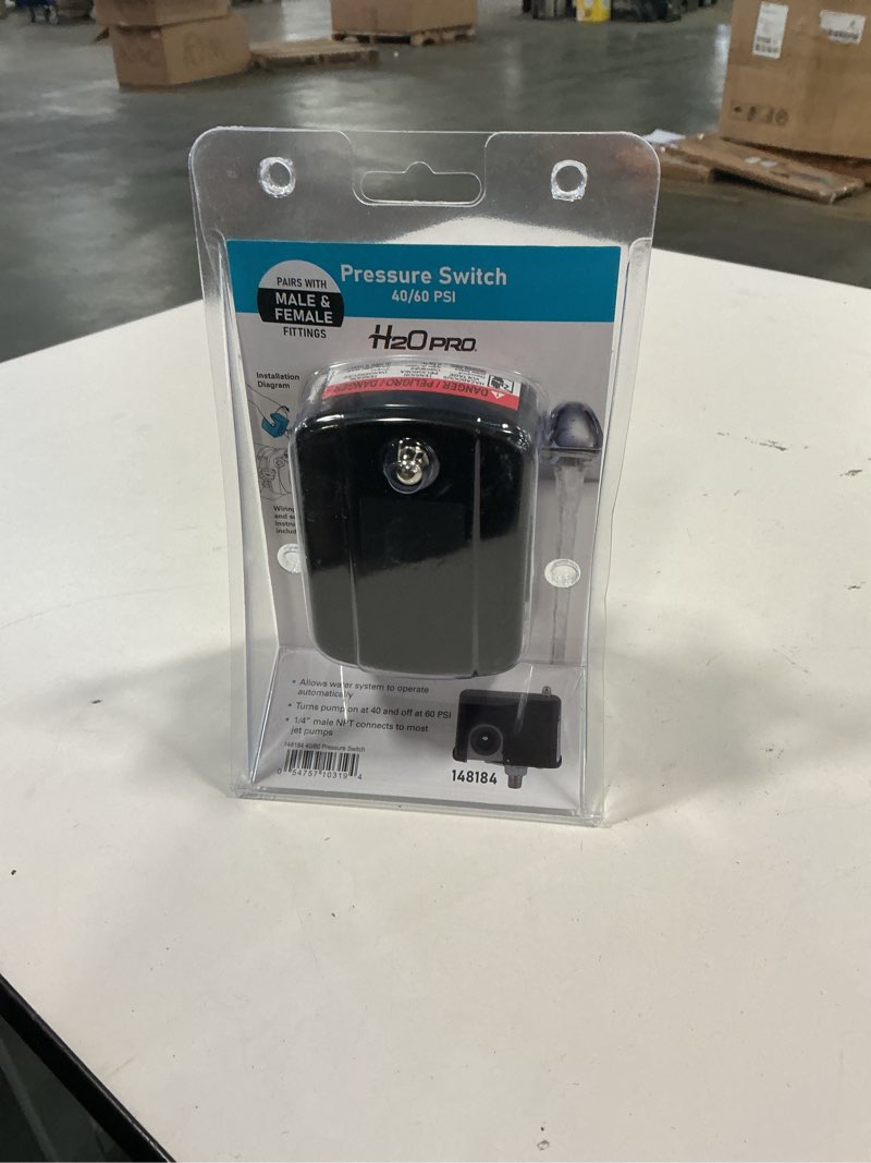 Condition photo showing New/Like New for H2OPRO 40/60 -PSI Polyethylene Pressure switch