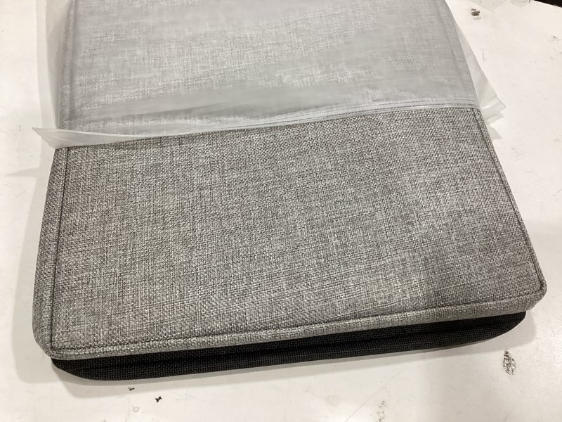 Condition photo showing Good Condition for dullemelo cube basket for storage, collapsible fabric cube for organizing, storage cube for closet, laundry, nursery, shelves, decorative basket for gifts empty (black&gray) black&gray cube-13"x13"x13"