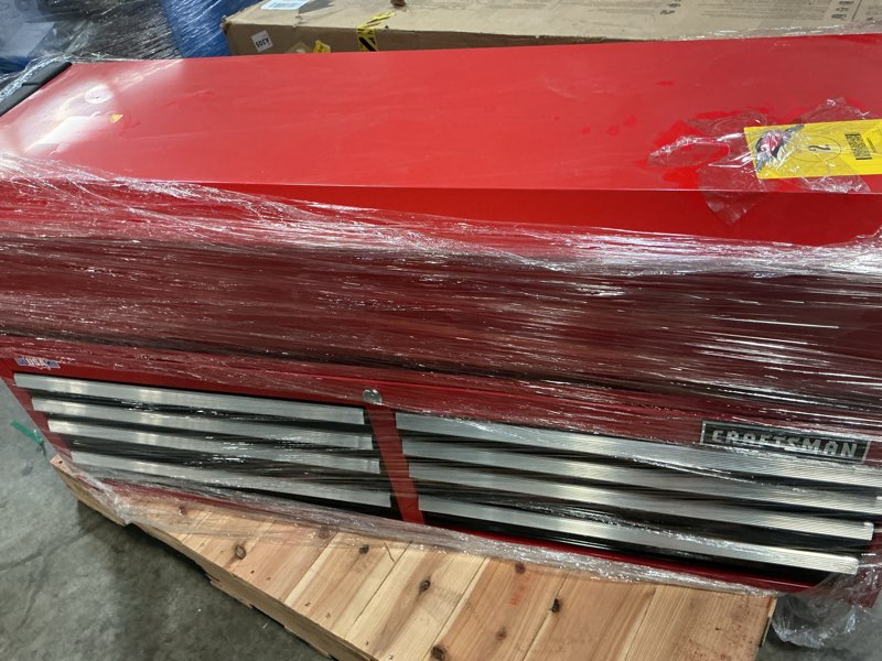 Condition photo showing Good Condition for craftsman 2000 series 51.72-in w x 24.7-in h x 16.32-in d 8 -drawer steel tool chest