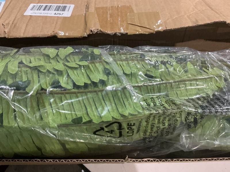 Condition photo showing Good Condition for dkaltm artificial boston fern bush- set of 2 large artificial ferns for outdoors, 45inch large faux ferns, suitable for office & living room decor, 55branches for each bouquet