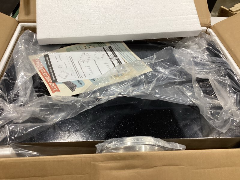 Condition photo showing Good Condition for utheer 23" x 16" ceramic nonstick stainless steel griddle for gas, charcoal, grill, large stove top griddle, non-toxic, pfas/pfoa/ptfe free, oven up to 500°f, for bbq, camping & kitchen, black 23" x 16" x 2.6"
