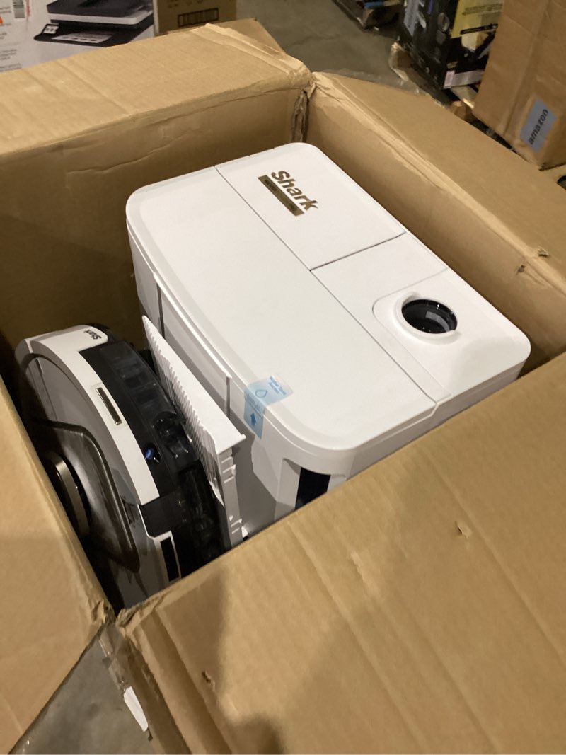 Condition photo showing Good Condition for Shark Robot Vacuum & Mop Combo, PowerDetect ThermaCharged NeverTouch Pro, Self-Emptying, Self-Refill with Heated Mop Cleaning, 60-Day Capacity, 30-Day Tank, 6 PowerDetect Technologies, White, AV2900XE