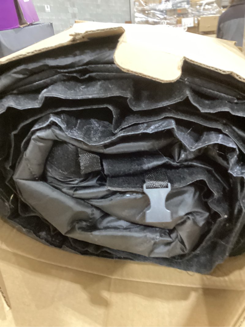 Condition photo showing New/Like New for Garage Door Screen for Winter, Garage Door Insulation Kit 2 Car, 16 x 7Ft Magnetic Thermal Insulated Garage Cover Curtain, Garage Privacy Screen Blackout, Weatherproof Soundproof 16*7FT