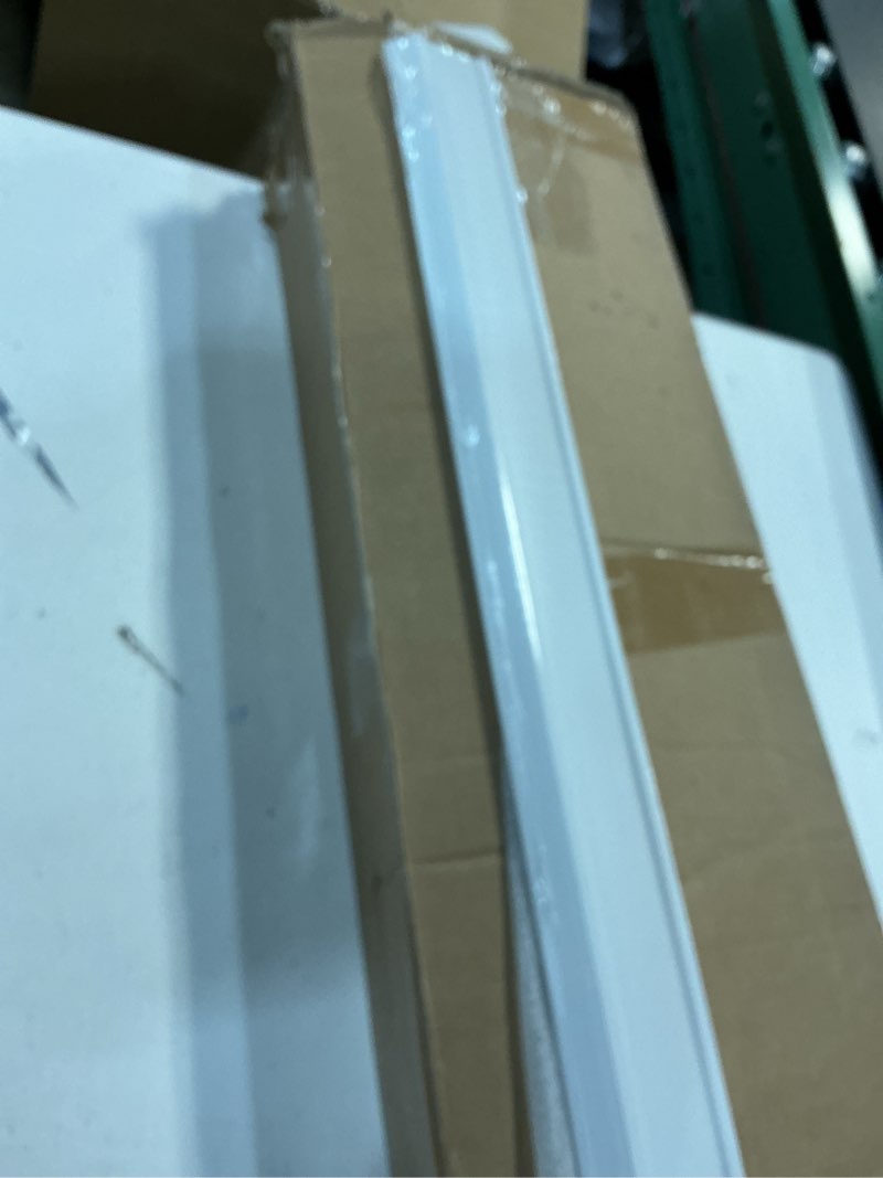 Condition photo showing New/Like New for Self Adhesive TPE Chair Rail, Lightweight Peel and Stick Flexible Wall Panel Molding Trim for Mirror Frames, Cabinet Doors, and Home Decoration (118''L x 0.79''W) 118’’L x 0.79’’W White