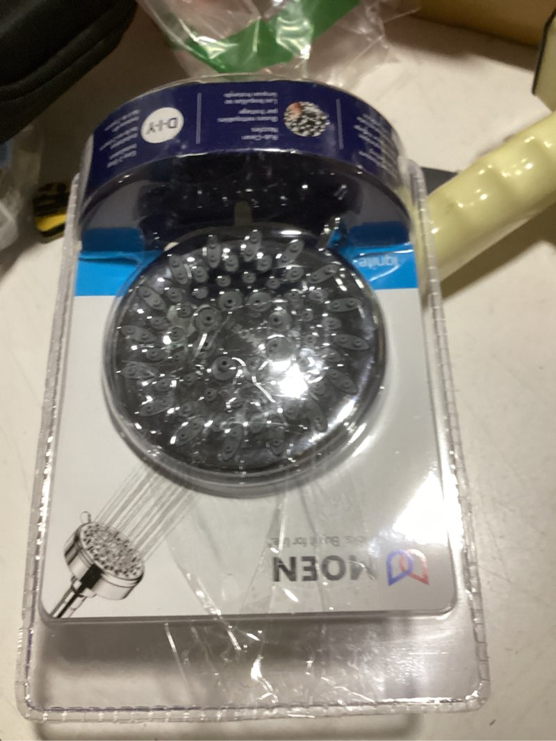Condition photo showing Good Condition for moen ignite chrome five-function shower head with 2.5 gpm high-pressure spray, 20090 chrome pack of 1 showerhead only