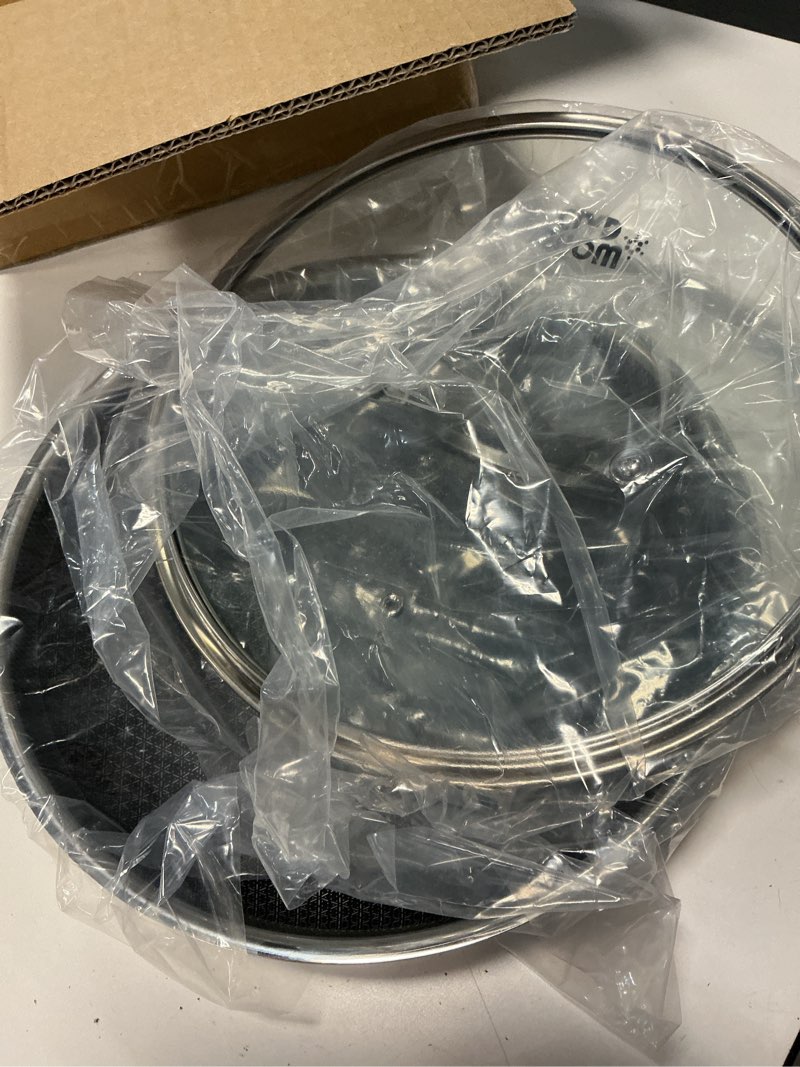 Condition photo showing New/Like New for oatofp non stick frying pans 12 inch, hybrid improved version frying pans nonstick with lid,non stick stainless steel skillets, dishwasher and oven-safe chef pan, pfoa free cookware improved version ø12 w/lid improved version
