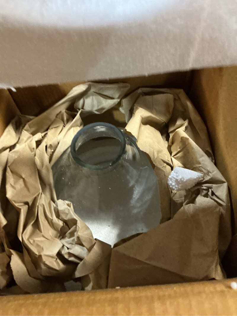 Condition photo showing Good Condition for Creative Co-Op Sophisticated Glass Cloche with Metal Tray, Clear and Copper
