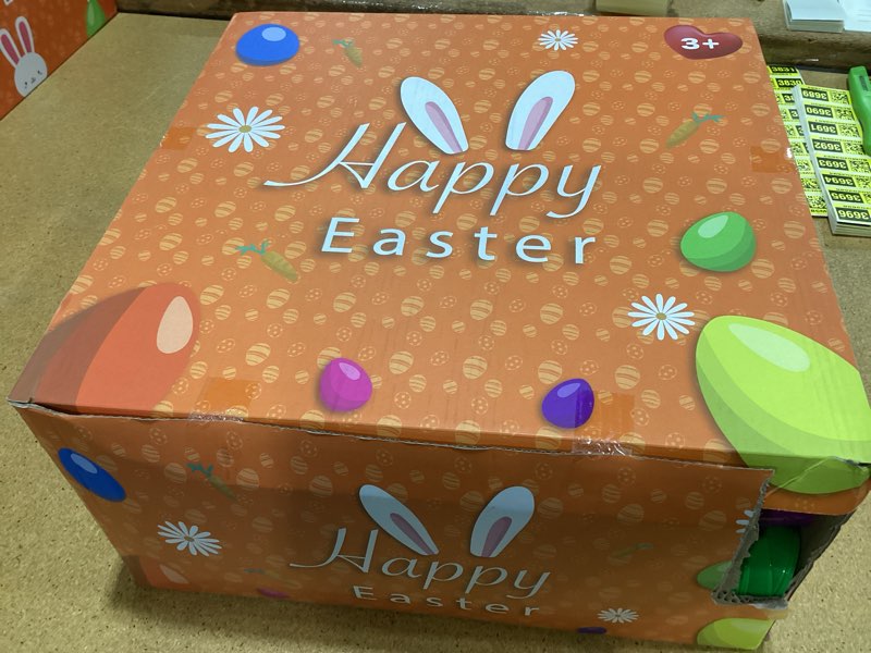 Condition photo showing New/Like New for [12 golden eggs] 500 pcs 2.4" fillable plastic easter eggs empty easter eggs colorful plastic eggs bulks for kids teens boys girls easter basket stuffers hunt easter party favor