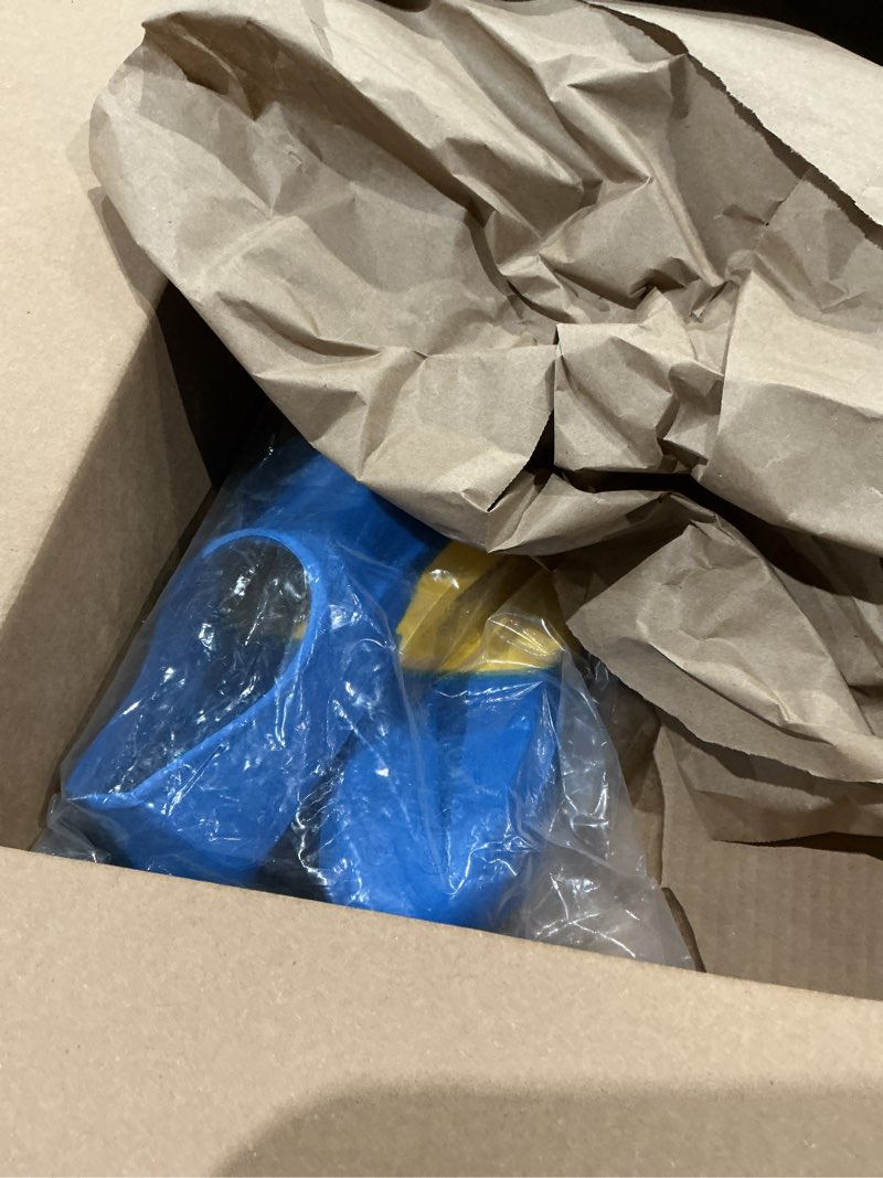 Condition photo showing Good Condition for sporti adult-kids swim fins for pool lap swimming - long floating fins for swimming & snorkeling - swim flippers for training youth 4-5 / w 6 yellow-blue