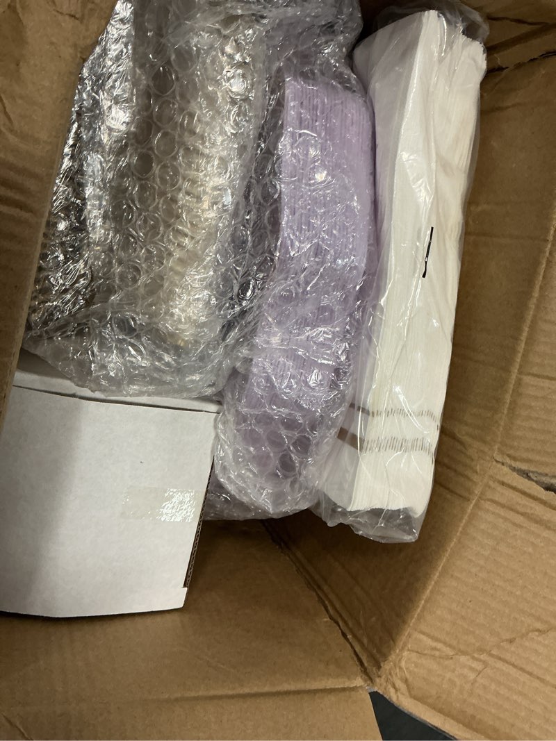 Condition photo showing New/Like New for wdf 175pcs purple plates disposable - lavender plastic plates 25guest plastic dinnerware ideal for birthday party/wedding/spring/picnic/mother's day purple and gold 175 pieces