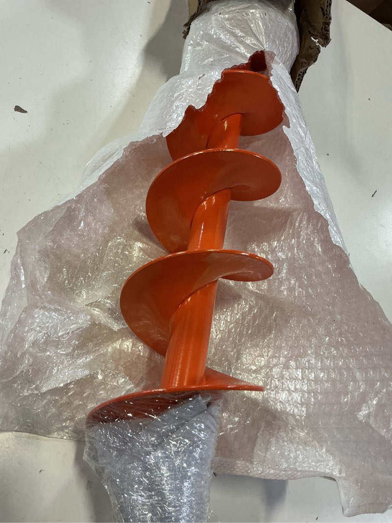 Condition photo showing Good Condition for insaga threaded auger drill bit for planting, 4''x 32'' drill augers for digging holes with self-tapping screw, 3mm heavy duty garden auger drill bit for planting, dirt bulb plant auger for drill 4x32''