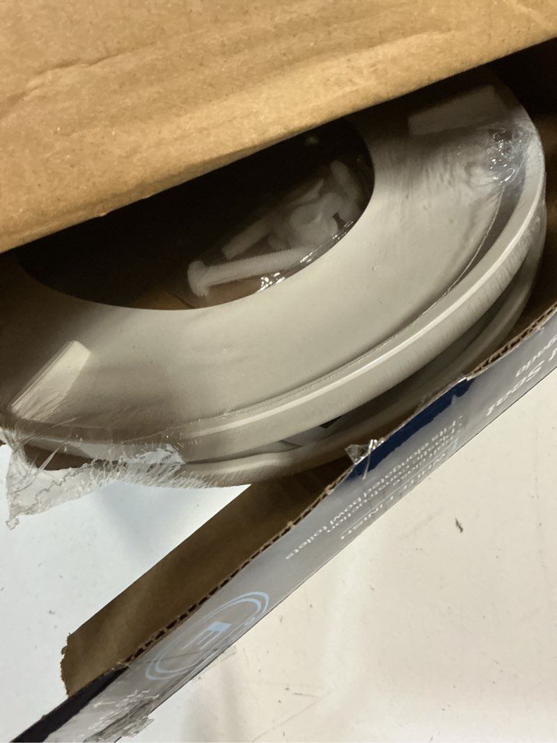 Condition photo showing New/Like New for project source plastic white elongated soft close toilet seat