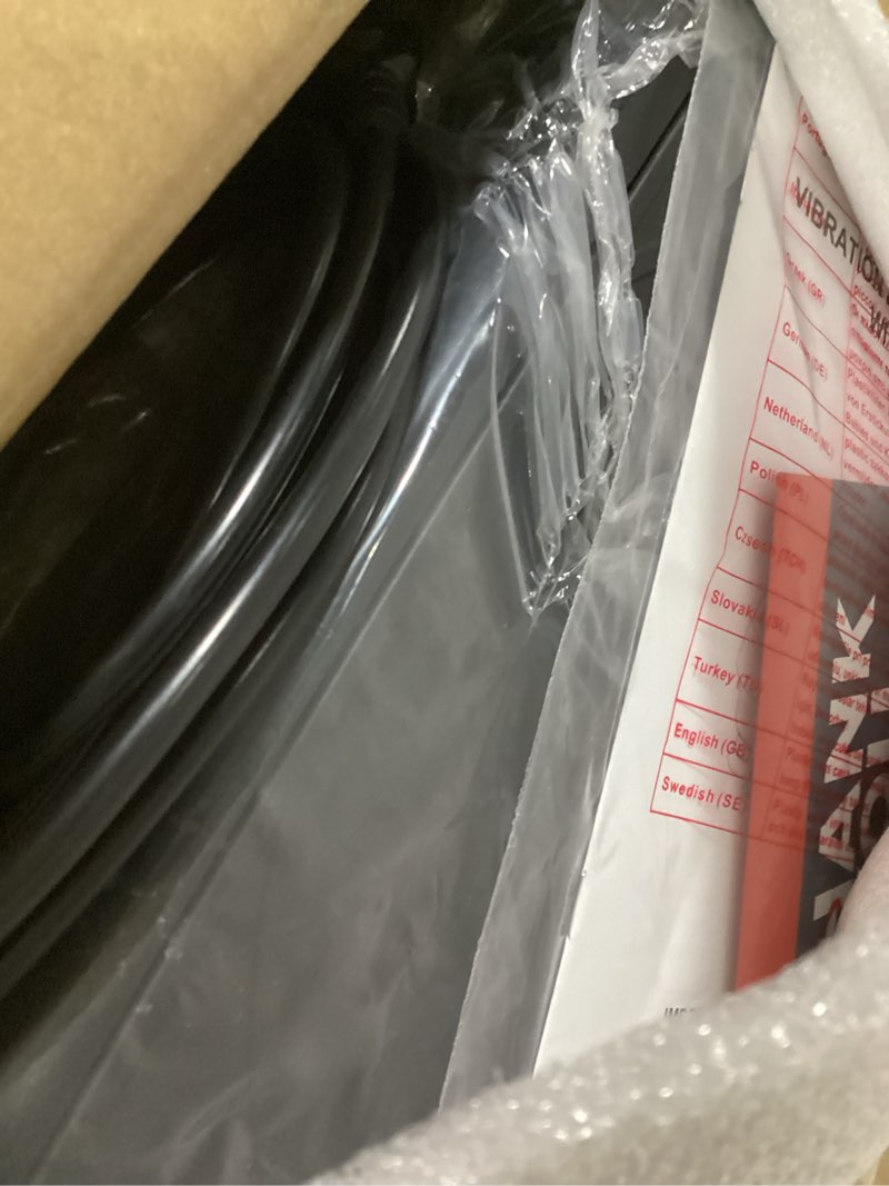 Condition photo showing As Is for Sunny Health & Fitness Vibration Plate Exercise Machine, Full Body Vibrate Platform for Lymphatic Drainage with Multiple Speeds and Modes, Vibrating Plate Machine for Tension Relief & Weight Loss