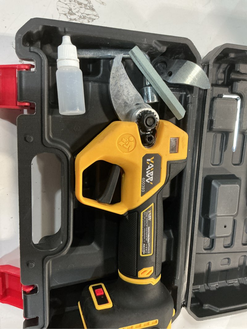 Condition photo showing Good Condition for brushless electric pruning shears for dewalt battery, portable cordless pruning shears with lcd display?sk5 blades, adjustable cutting diameter 0.8-1.2 inch for gardening tree pruning(no battery)