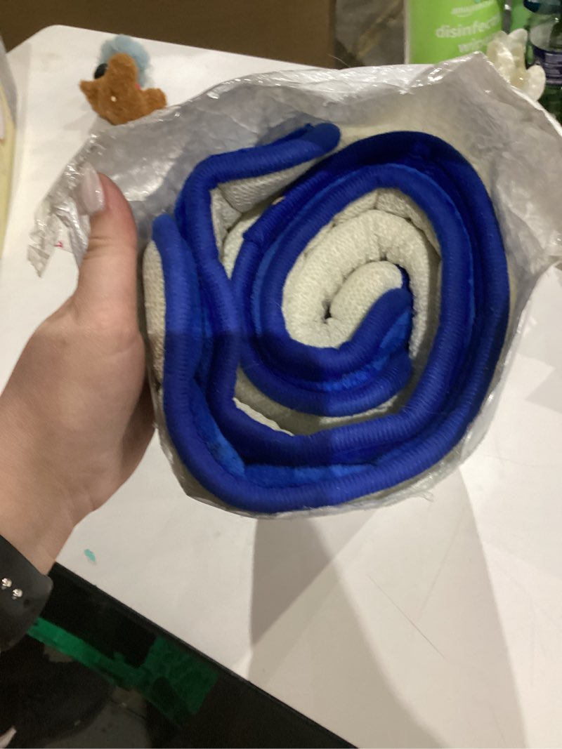 Condition photo showing As Is for Buganda Memory Foam Bathroom Rug Mat 24x16, Extra Soft and Absorbent Bath Mats, Non-Slip and Machine Washable Bath Rugs for Bathroom Floor,Tub and Shower, Royal Blue Royal Blue Rectangular 24" x 16"