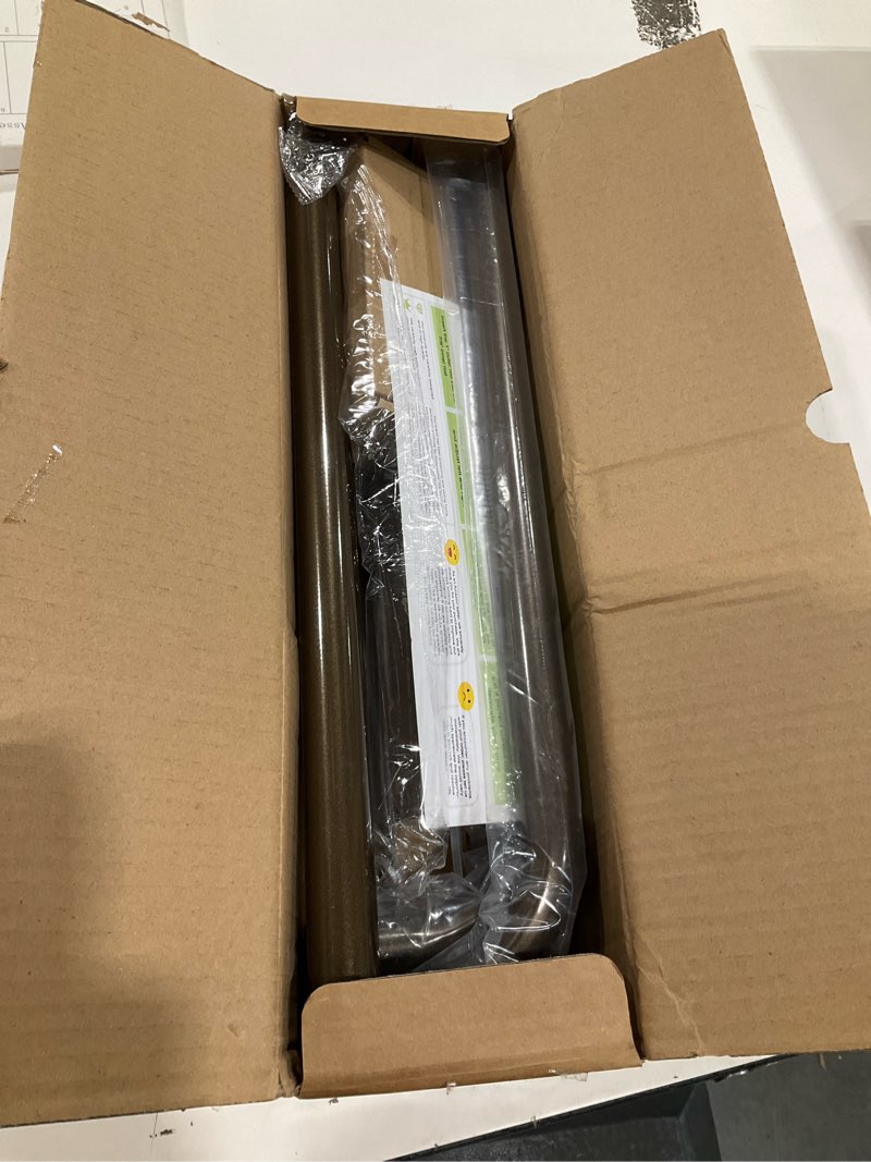 Condition photo showing Good Condition for tangwin bronze wrap around curtain rods 36 to 72 inch:blackout heavy duty adjustable window curtain rod for bedroom,industrial darkening curved french metal single drapery rods set easy install,brown 36-72" & 1pack bronze