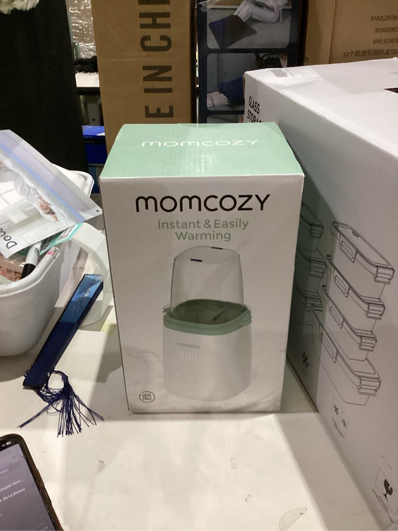 Condition photo showing New/Like New for Momcozy Bottle Warmer, Fast Bottle Warmers for All Bottles with Timer, Accurate Temperature Control and Automatic Shut-Off, Multifunctional Bottle Warmer for Breastmilk Green+White