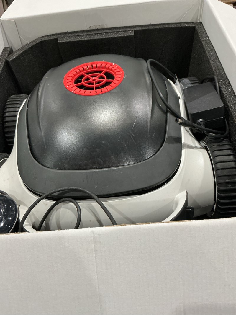 Condition photo showing As Is for (new upgraded) higgsinno ezspirit 01 cordless robotic pool cleaner, lasts up to 240 mins, automatic pool vacuum with app,ultra-fine dual filter ideal for above/in-ground pools up to 1,076 sq.ft