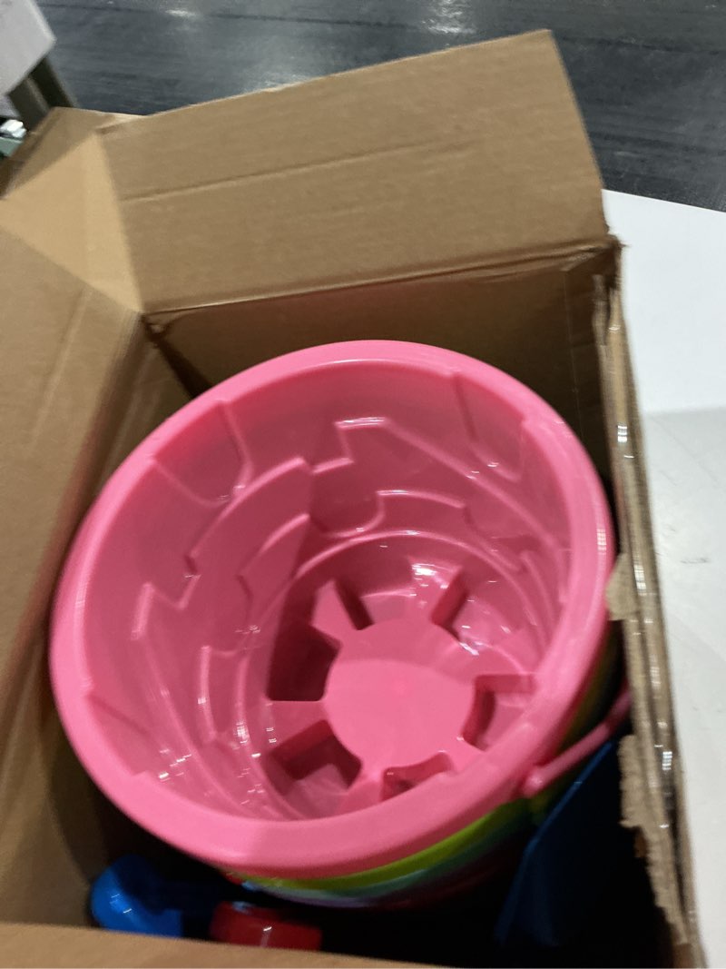 Condition photo showing Good Condition for didaey 6 set beach sand buckets and shovels, include sand pail bucket 6 colors with castle design inside and shovels for boys girls summer party (7.5 x 5.9 inch) 7.5 x 5.9 inch 6